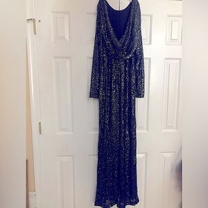 NWOT  black silver sequin onesie/ jumper